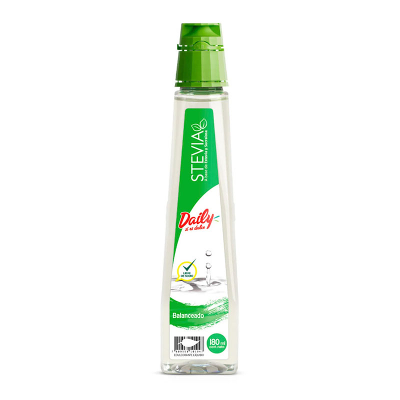 Endulzante Líquido Stevia, 180 ml - Daily