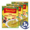 Sopa Pollo con Fideos, 55 grs – 3 unidades – Naturezza