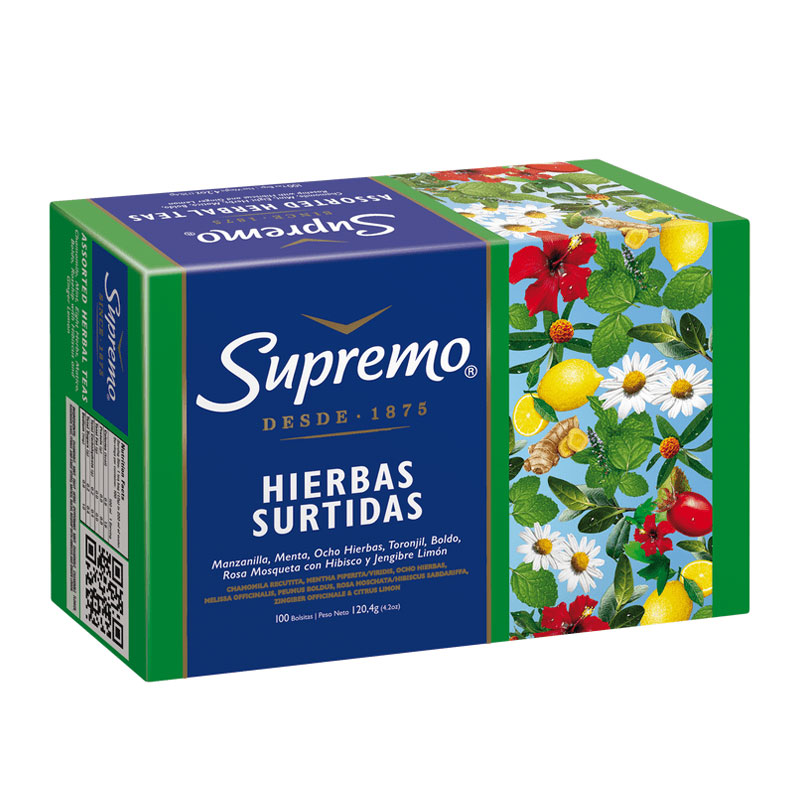 Surtido Hierbas, 100 bolsitas – Supremo