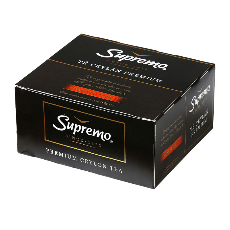 Té Ceylán Premium, 100 bolsitas – Supremo