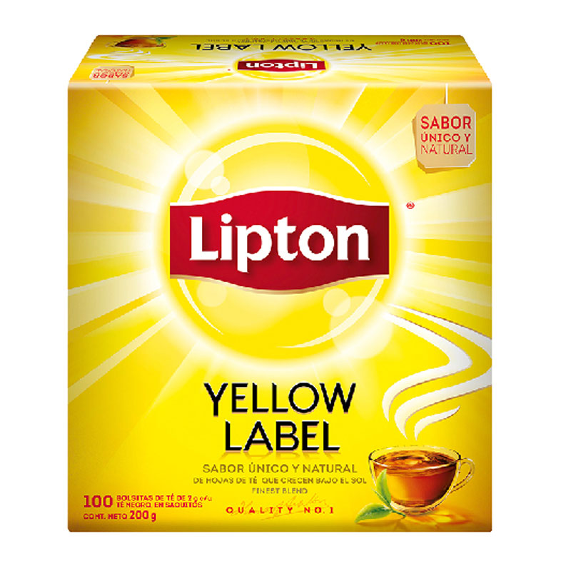 Té Yellow Label, 100 bolsitas - Lipton